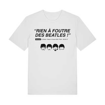 T-Shirt RIEN À FOUTRE DES BEATLES Blanc